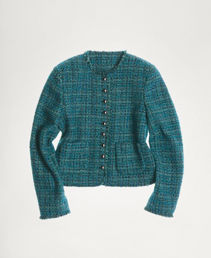 Mango Women's Pocket Tweed Jacket