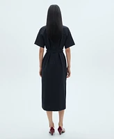 Mango Women's Belt Shirt Dress