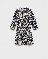 Mango Women's Ruffled Printed Dress