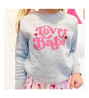 Sweet Wink Toddler Girls Lover Babe Valentine's Day Sweatshirt