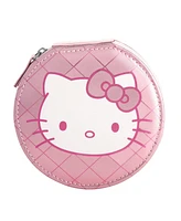 Hello Kitty Round Zip Around Jewelry Travel Storage