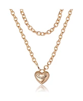 Juicy Couture Gold-Tone Long Heart Pendant Necklace