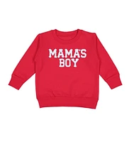 Sweet Wink Little and Big Boys Mama's Boy Patch Valentine's Day Sweatshirt