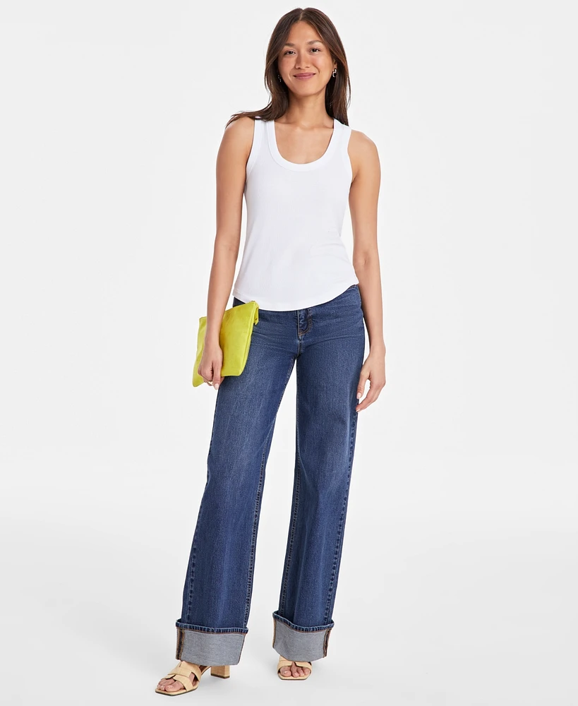On 34th Women's Deep Curved-Hem Tank Top
