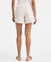 On 34th Women's Fantastic Stripe Pull-On Shorts, Exclusively at Macy's