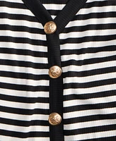 On 34th Women's Striped Knit Button Tank Top, Exclusively at Macy's