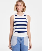 On 34th Women's Mixed-Stripe Sleeveless Sweater Tank, Exclusively at Macy's