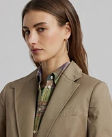 Lauren Ralph Women's Cotton Twill Blazer