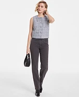 On 34th Women's Metallic Tweed Vest Top, Exclusively at Macy's