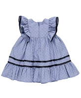 Bonnie Baby Girls 2-Piece Clip Dot Nautical Dress