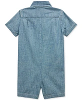 Polo Ralph Lauren Baby Collared Chambray Shortall