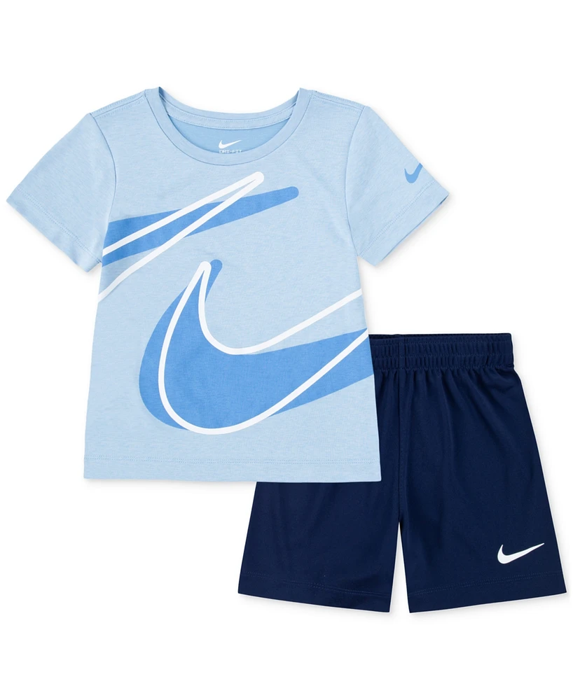 Nike Toddler Boys Dri-fit Dropset T-Shirt & Shorts Set