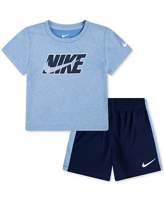 Nike Toddler Boys Dri-fit Dropset T-Shirt and Shorts Set