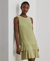 Lauren Ralph Women's Crinkle Georgette Shift Dress
