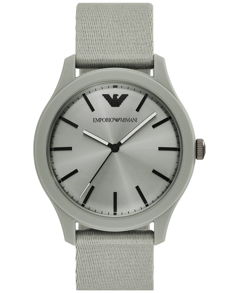 Emporio Armani Men's Tide Ocean Material Strap Watch 45mm