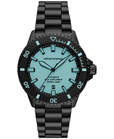 Emporio Armani Men's Automatic Sea Explorer Black-Tone Stainless Steel Bracelet Watch 43mm