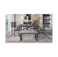 6-Pieces Family Furniture Set for Stylish and Comfortable Living Room Seating