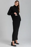 Pietro Brunelli Maternity Slim-Fit Nina Skirt with a Central Back Slit