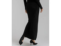 Pietro Brunelli Maternity Ruched Bamboo Jersey Stretch Olympia Skirt