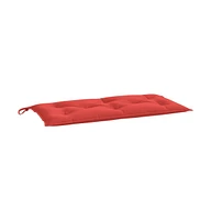 Garden Bench Cushion Red 43.3"x19.7"x2.8" Oxford Fabric