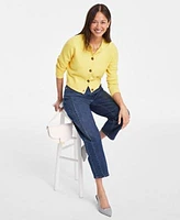 On 34th Womens Jersey Cardigan High Rise Barrel Leg Jeans Monikaa Slingback Pumps Exclusively At Macys