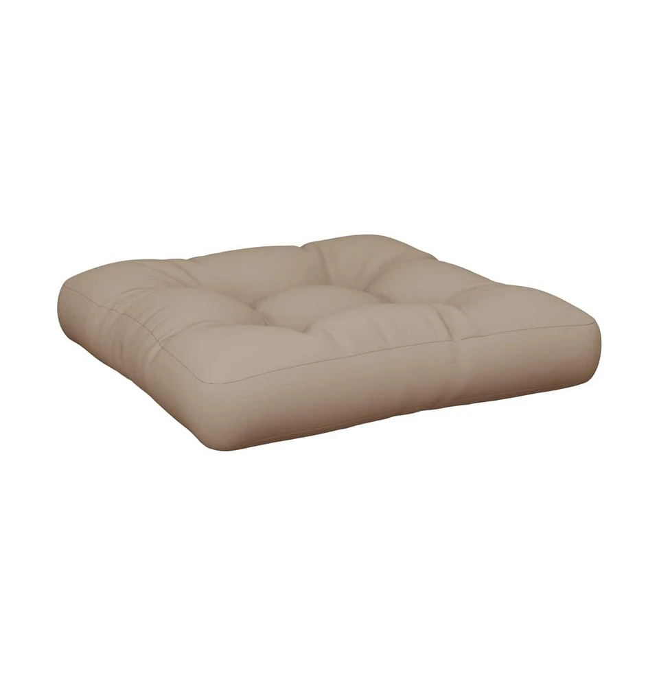 vidaXL Pallet Cushion Taupe 19.7"x19.7"x4.7" Fabric