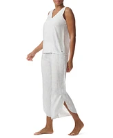 Tommy Hilfiger Women's Printed Cropped Pajama Set