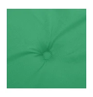 vidaXL Garden Chair Cushions 4 pcs Green 19.7"x19.7"x1.2" Oxford Fabric