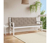 Garden Bench Cushion Taupe 70.9"x(19.7"+19.7")x2.8" Oxford Fabric