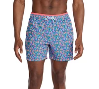 Chubbies Men's Sea-Life Graphic Lined 5.5" Swim Trunks