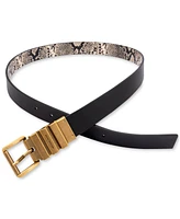 Michael Kors Women's 28mm Reversible Snake Belt