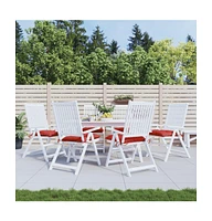Chair Cushions 6 pcs Red 19.7"x19.7"x2.8" Oxford Fabric