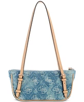 Guess Cerelia Small Denim Shoulder Satchel