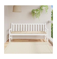 Garden Bench Cushion Beige 70.9"x19.7"x2.8" Oxford Fabric