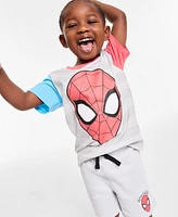 Spider-Man Toddler Boys I'm Amazing Short-Sleeve T-Shirt & Shorts, 2 Piece Set