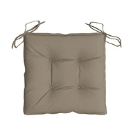 Chair Cushions 4 pcs Taupe 19.7"x19.7"x2.8" Oxford Fabric
