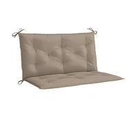 Garden Bench Cushion Taupe 39.4"x(19.7"+19.7")x2.8" Oxford Fabric