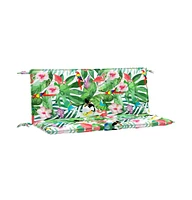 Garden Bench Cushions 2pcs Multicolor 47.2"x19.7"x2.8" Fabric