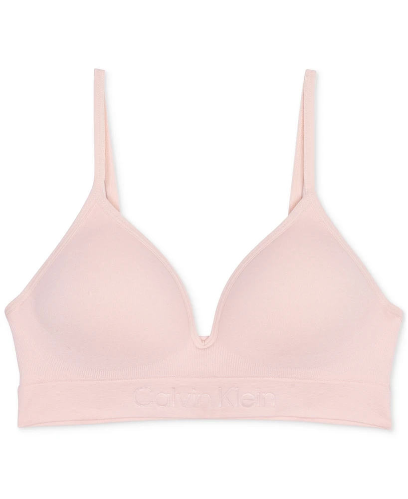 Calvin Klein Big Girls Seam-free Embossed Hybrid Bra