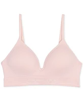Calvin Klein Big Girls Seam-free Embossed Hybrid Bra