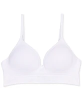 Calvin Klein Big Girls Seam-free Embossed Hybrid Bra
