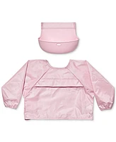 Oxo Tot Sleeved Roll Up Bib with Crumb Pocket
