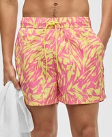 Mode of One Men's Tiger Skin Regular-Fit Printed Swim Trunks, Exclusively at Macy's