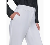 Karl Lagerfeld Paris Women's Bootcut High-Rise Pants