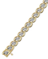 Diamond Tennis Bracelet (1/2 ct. t.w.) in 14k Gold-Plated Sterling Silver