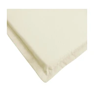Sun Lounger Cushion Cream 73.2"x22.8"x1.6" Oxford Fabric