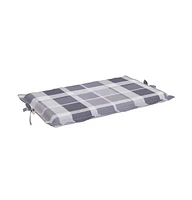 Sun Lounger Cushion Check Pattern 73.2"x22.8"x1.6" Oxford Fabric