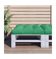vidaXL Pallet Cushion Green 31.5"x31.5"x4.7" Fabric