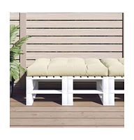 Pallet Cushion Cream 47.2"x31.5"x4.7" Fabric