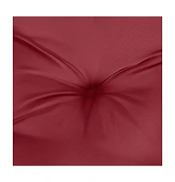 vidaXL Pallet Cushions 5 pcs Wine Red Fabric